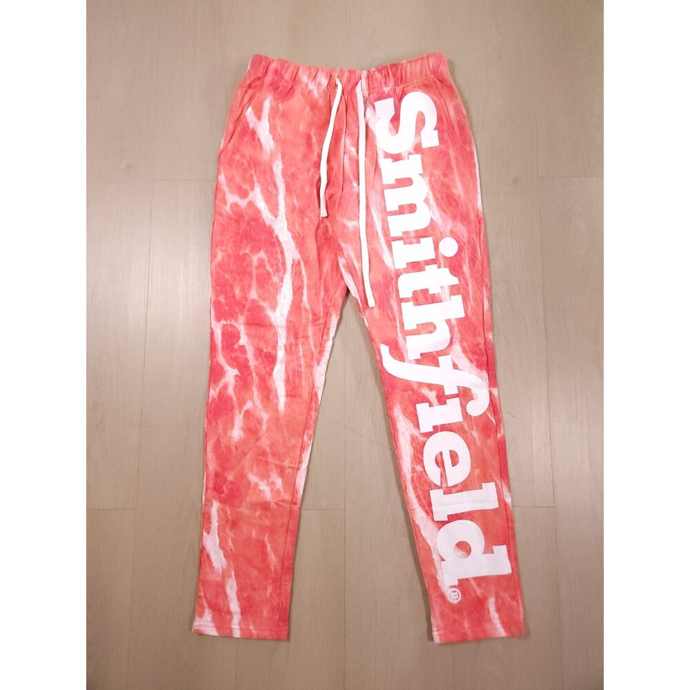 Smithfield Meat Print Jogger Pants M – Rare Brand Merch • 100% Cotton